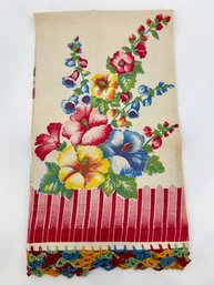 Vintage Cotton Kitchen Or Tea Towel
