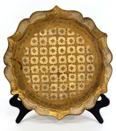 Vintage Italian Florentine Wood Tray