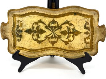 Vintage Italian Florentine Gilded Wooden Tray
