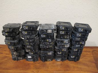 Lot (46) Circuit Breakers - Various Brands
