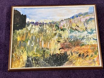 Hand-Painted Watercolor Art, Framed