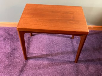Danish Teak Side Table By Vejle Stole & Mbelfabrik