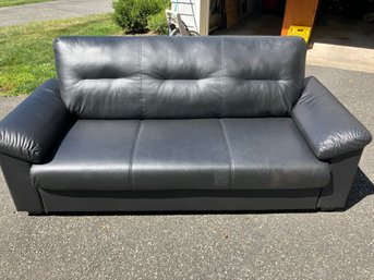 Black Leather Couch