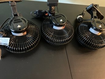 Black Clip-on Portable Plug-in Fans