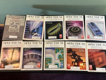 IEEE Spectrum Magazine, 10 Issues From 1988: March - July & September - December, Includes 25th Anniversary