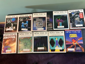 IEEE Spectrum Magazine, 10 Issues From 1990: January Through September 1990, Plus December 1990