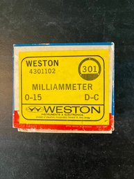 Weston Milliammeter Meter