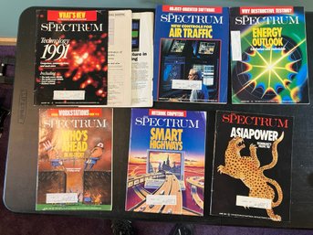 IEEE Spectrum Magazine, 6 Issues, January Through May 1991 -- Although January's Cover Is Detached