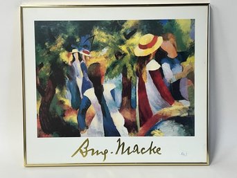 13. August Macke Poster. Framed.