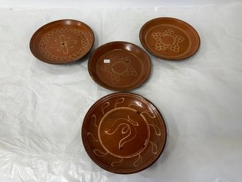 3. Redware Pottery Bowls(4)