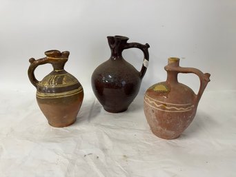 6. French Pottery Jugs(3)