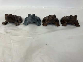 20. Four(4) Bronze Frogs