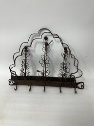 15. Two(2) Primitive Iron Utensil Racks