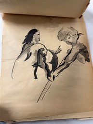 1. Peter W. Charapko Sketchbook Of Drawings (about 30 Pgs.)