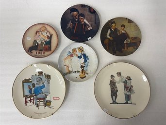 23. Norman Rockwell Plates (6)