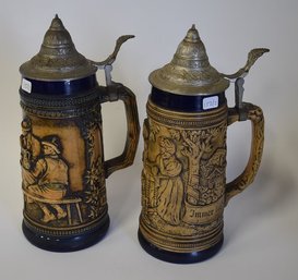 30. West German Antique Steins (2)