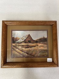 23. Ruane Manning. Farmland With Barn Sgd.