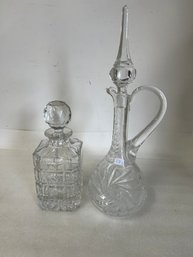 11. Vintage Cut Glass Decanter & Decanter