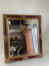 15. Antique Mahogany & Gilt Framed Mirror