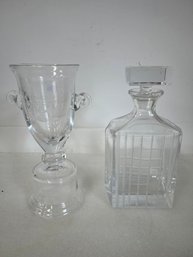 12. Paperweight Decanter & Leewood Golf Club Trophy