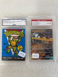 60. Ninja Turtles Wax Pack And Pokemon Japanese Foil Gem Mint 10 (2)