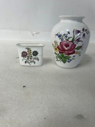12. Spode Vase & Match Holder