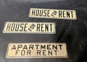 34. Antique Tin House Signs (3)