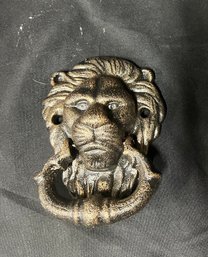 43. Cast Iron Lion Door Knocker