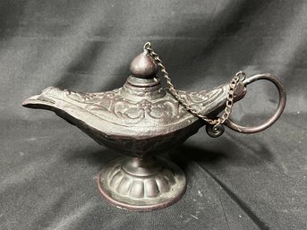 47. Cast Iron Genie Lamp