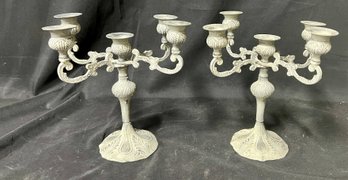 62. Rare Vintage Pair Of Candelabra's