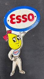 15. Cast Iron Esso Sign