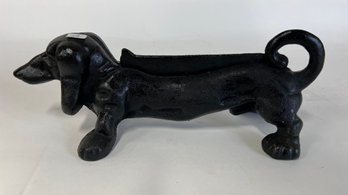 3. Cast Iron Dachshund Foot Scrapper
