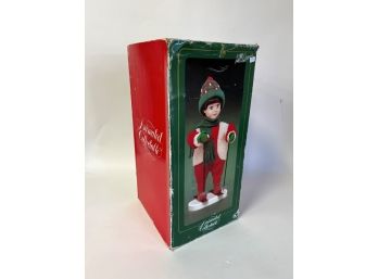 28. Animated Boy Skier Christmas Figure Santa's Best