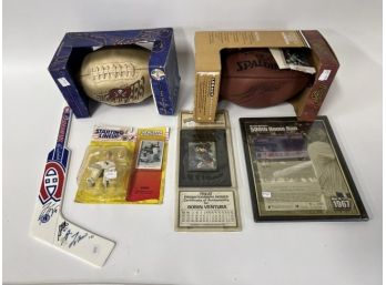 40. Baseball , Football & Hockey Collectibles (6)