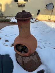 Chiminea Fire Place & Wood