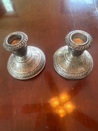 Sterling Silver Candle Holders