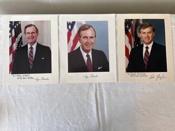 Signed George Bush & VP Photos