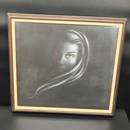 Signed Jean Dart Original Graphite/ Charcoal Art