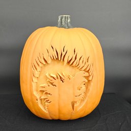 13 Inch Hand Carved Godzilla Foam Pumpkin Permanent Faux Halloween Jack-O-Lantern