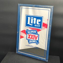 1990 Lite Beer Super Bowl 24 Louisiana Superdome Mirrored Wall Art