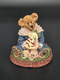 Boyds Bears & Friends Bearstone Resin Figurine 'Nana Quignapple With Taylor... If Mom Says No'