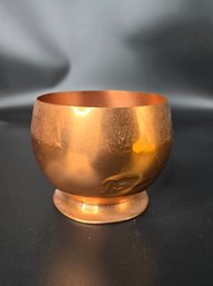Vintage Copper Round Planter Pot