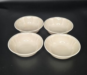 Vintage Corelle Set Of 4 Bowls Blue Stripe