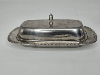 Vintage Metal Butterfish With Lid