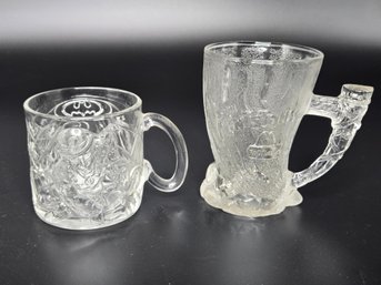 1990s McDonald's Collectible Flinstone And Batman Glasses