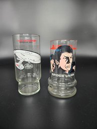 Vintage Star Trek Collector Glasses Taco Bell And Dr Pepper