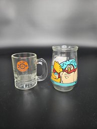 Collectible Winnie The Pooh And A&W Root Beer Glasses
