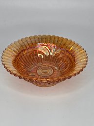 Vintage Early-midcentury Iridescent Carnival Glass Bowl