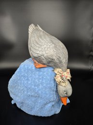 Vintage Stooping Duck Ceramic Figurine