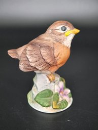 Vintage Baby Robin Andrea By Sadek Bird Porcelain Figurine